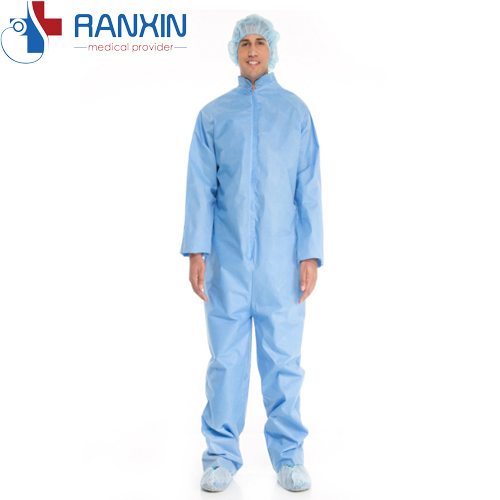 Disposable PP coverall   with hood 